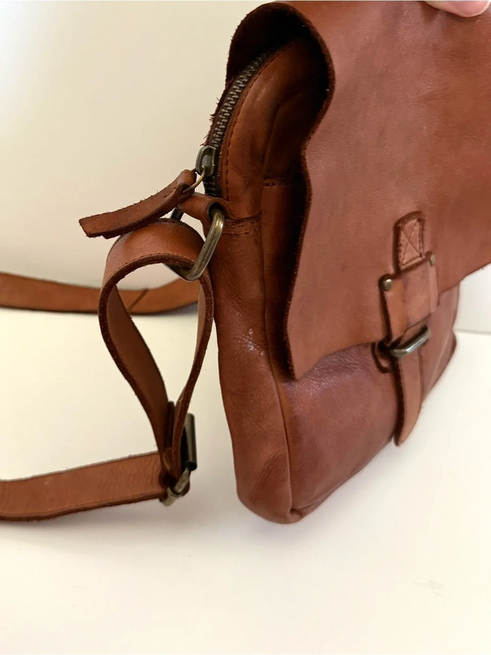 Harbour 2nd Leather Crossbody Bag North South Marlies Flap Messenger Satchel